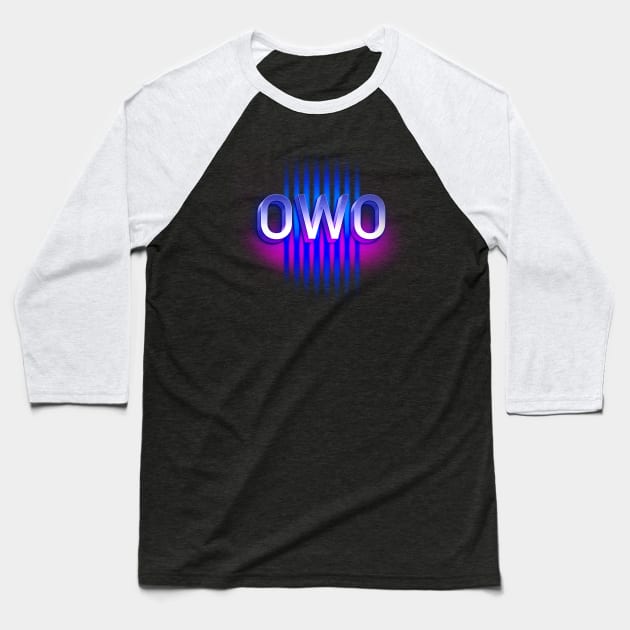 OWO emote Baseball T-Shirt by RITUAL